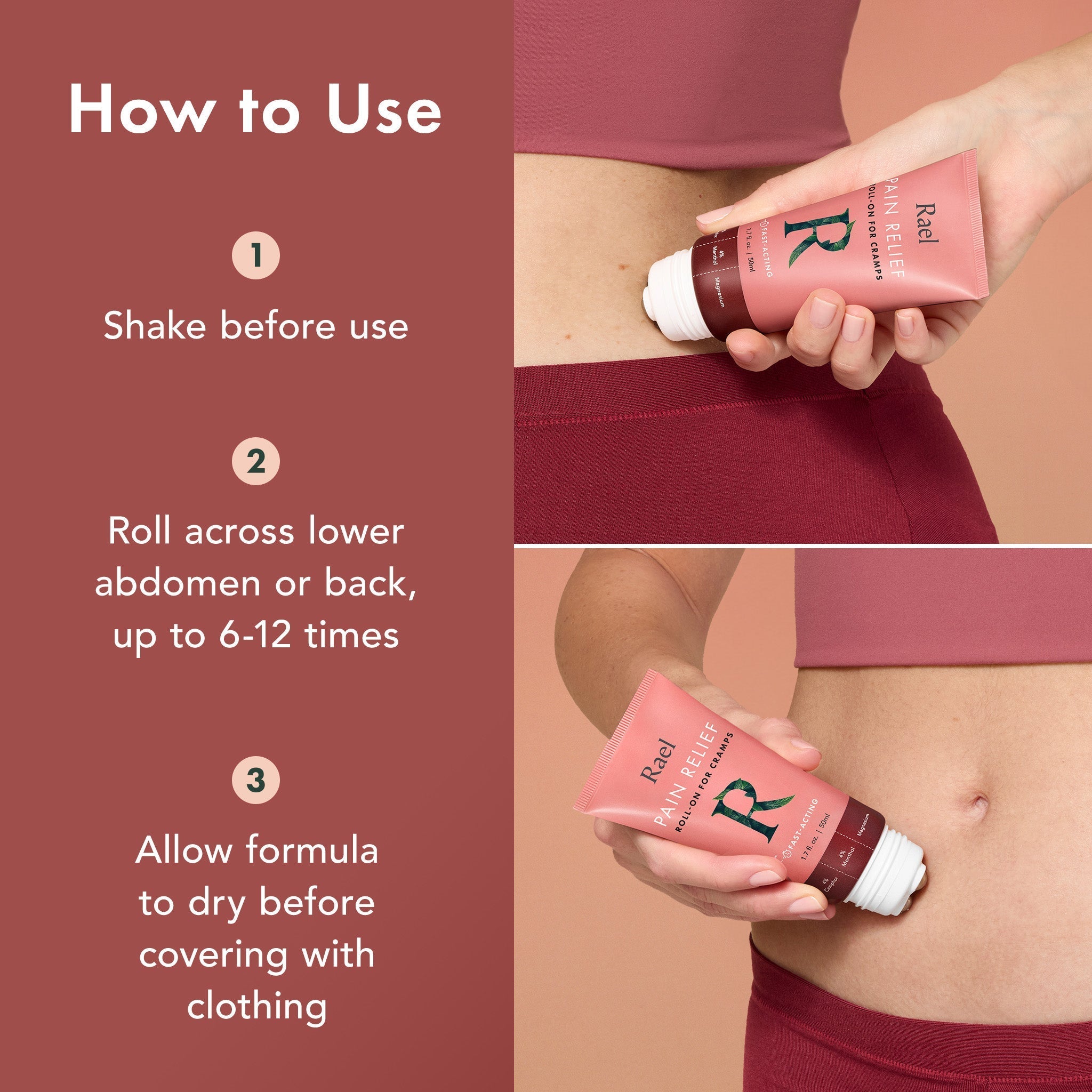 Pain Relief Roll-On for Cramps